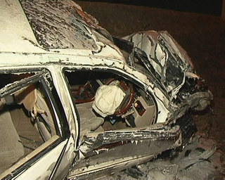 Молодой водитель врезался в павильон автобусной остановки в Уссурийске