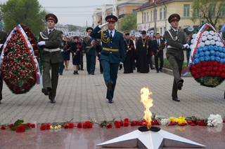 Митинг, посвященный 69 годовщине Великой Победы, состоялся в Уссурийске