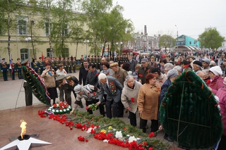 Митинг, посвященный 69 годовщине Великой Победы, состоялся в Уссурийске