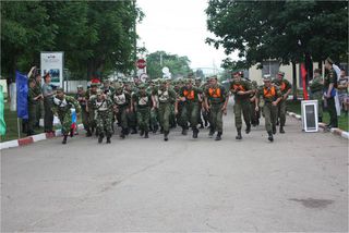 Чемпионат 5-й Краснознамённой общевойсковой армии по марш-броску прошёл в с. Сергеевка