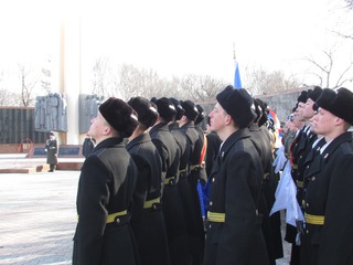 День защитника Отечества начался в Уссурийске с поминовения воинов-победителей