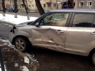 Снегопад дорого обошёлся уссурийским автомобилистам