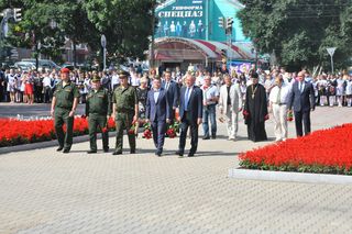 Торжественный митинг, посвящённый 70-летию окончания Второй мировой войны, состоялся в Уссурийске