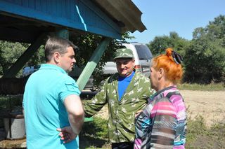 Глава администрации УГО побывал в селах, наиболее пострадавших от паводка