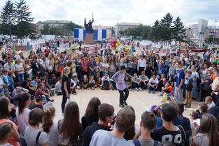 День города жители Уссурийска впервые отметили в интерактивном формате