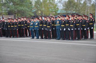 В Уссурийском суворовском училище состоялась торжественная церемония вручения погон воспитанникам