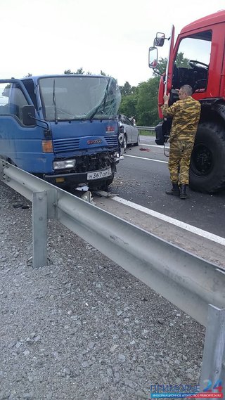 В Приморье произошла массовая авария из-за сердечного приступа водителя