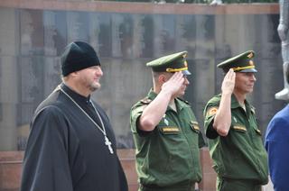 В честь окончания Второй мировой войны в Уссурийске состоялось памятное возложение цветов