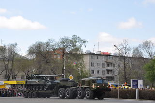 В Уссурийске прошёл военный Парад Победы